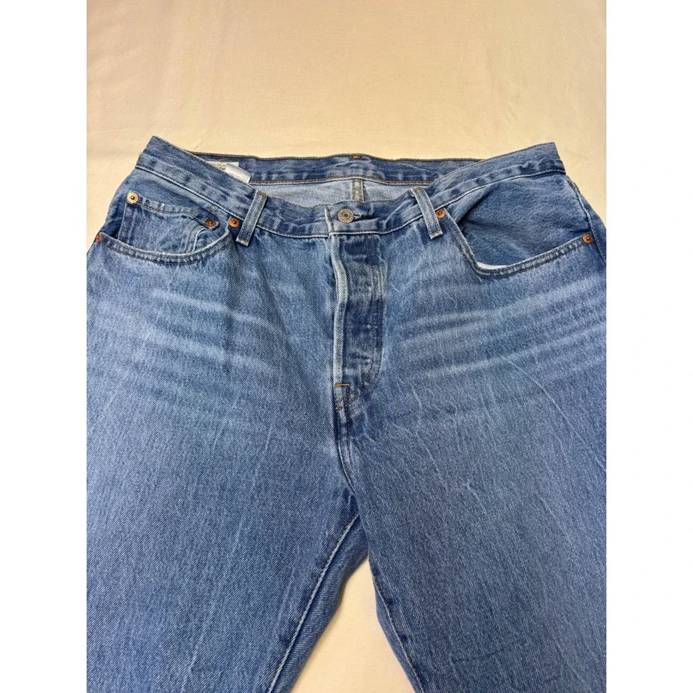 Levis 501 90s Premium Big E Mens Jeans Blue‎ Straight Leg Fly W31 L30 A1959-0012